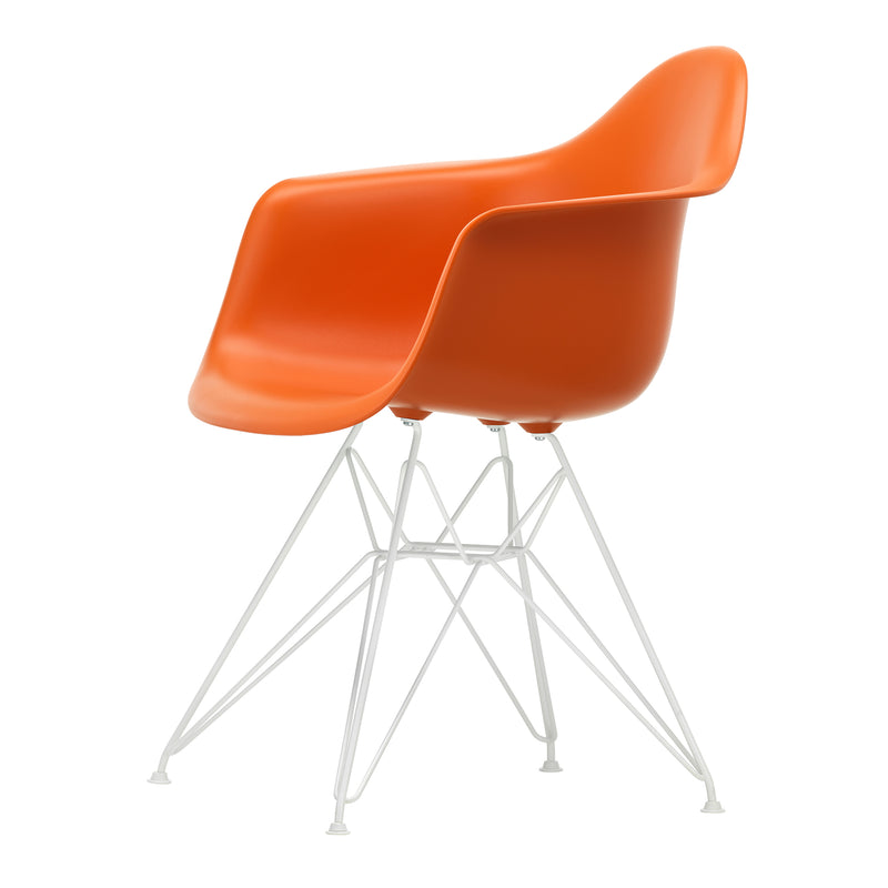 Vitra - Eames Plastic Armchair DAR RE | Filzgleiter weiß / rostorange RE / weiß