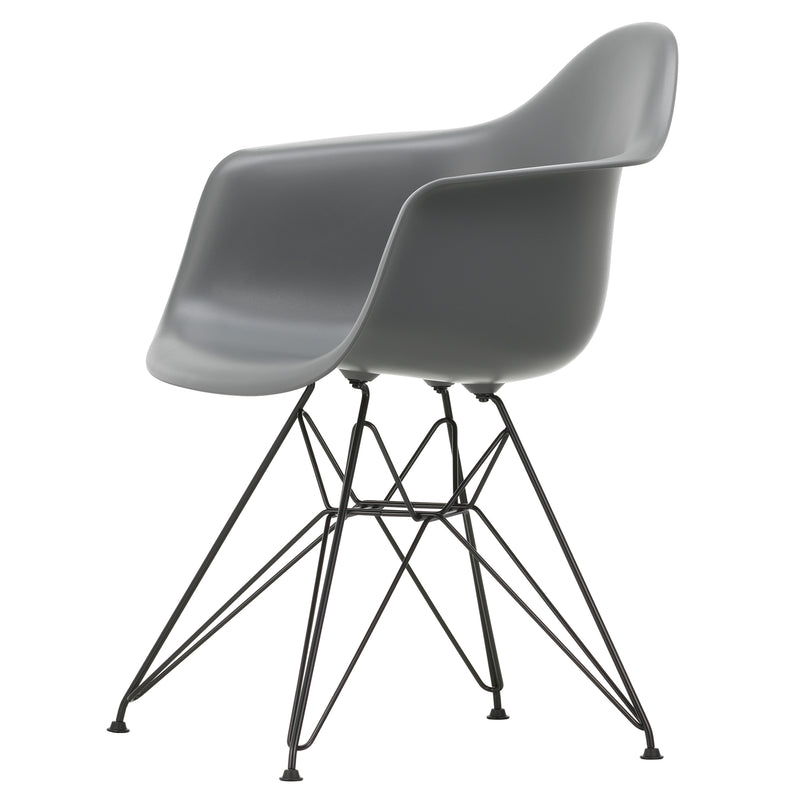 Vitra - Eames Plastic Armchair DAR RE | Filzgleiter basic dark / granitgrau RE / schwarz