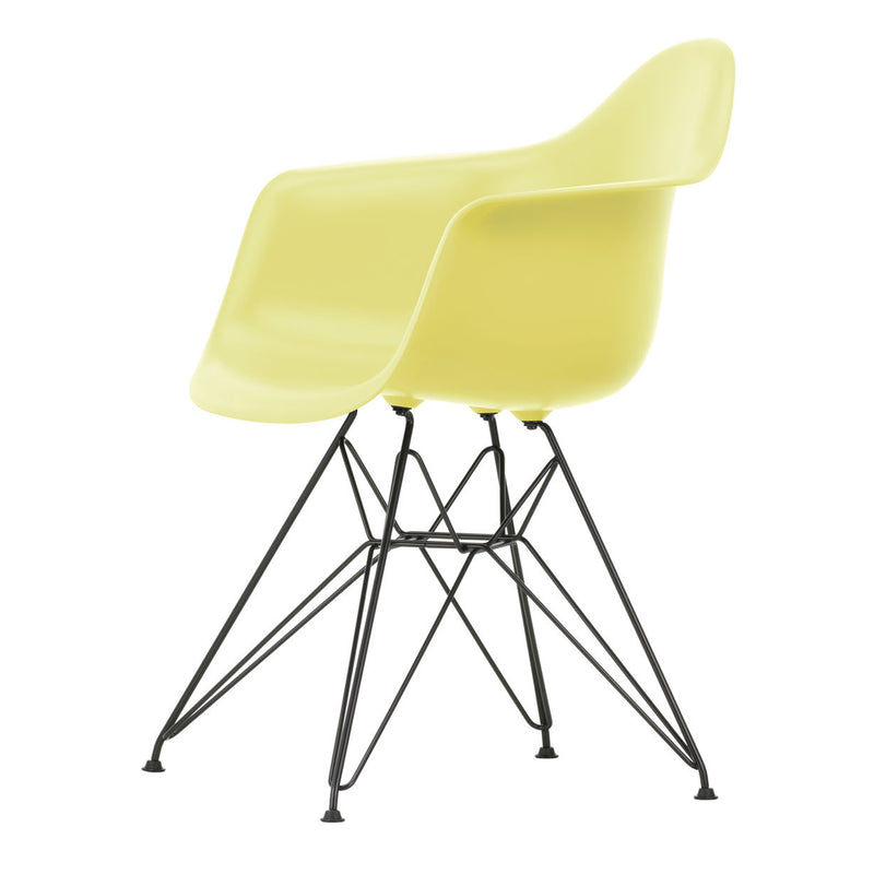 Vitra - Eames Plastic Armchair DAR RE | Filzgleiter basic dark / citron RE / schwarz