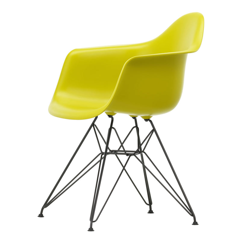 Vitra - Eames Plastic Armchair DAR RE | Filzgleiter basic dark / senf RE / schwarz