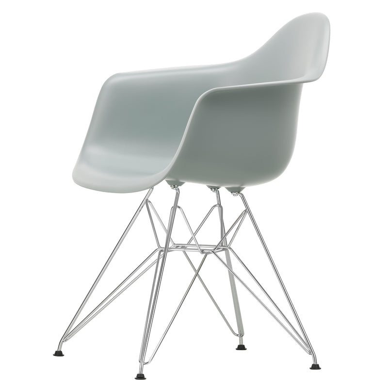 Vitra - Eames Plastic Armchair DAR RE | Filzgleiter basic dark / hellgrau RE / verchromt
