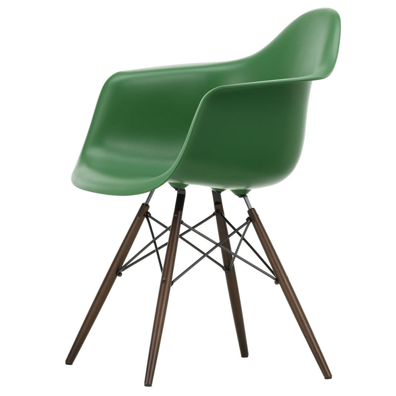 Vitra - Eames Plastic Armchair DAW RE | smaragd RE / Ahorn dunkel 