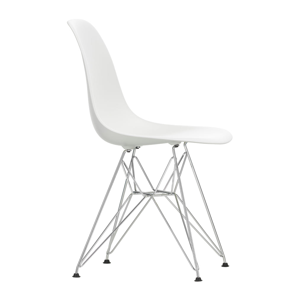 Vitra - Eames Plastic Side Chair DSR RE | weiß RE / verchromt