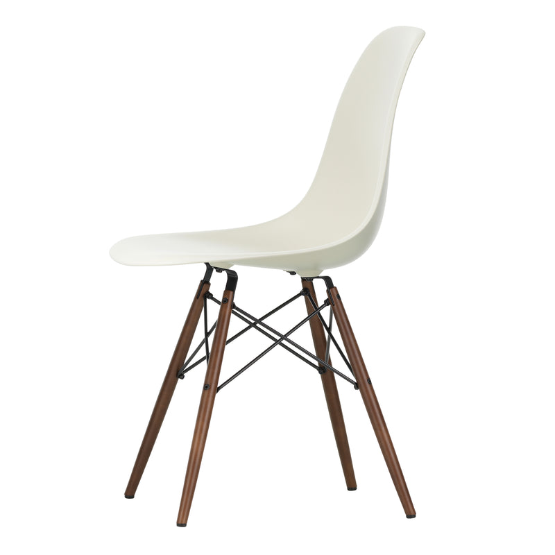 Vitra - Eames Plastic Side Chair DSW RE | kieselstein RE / Ahorn dunkel 
