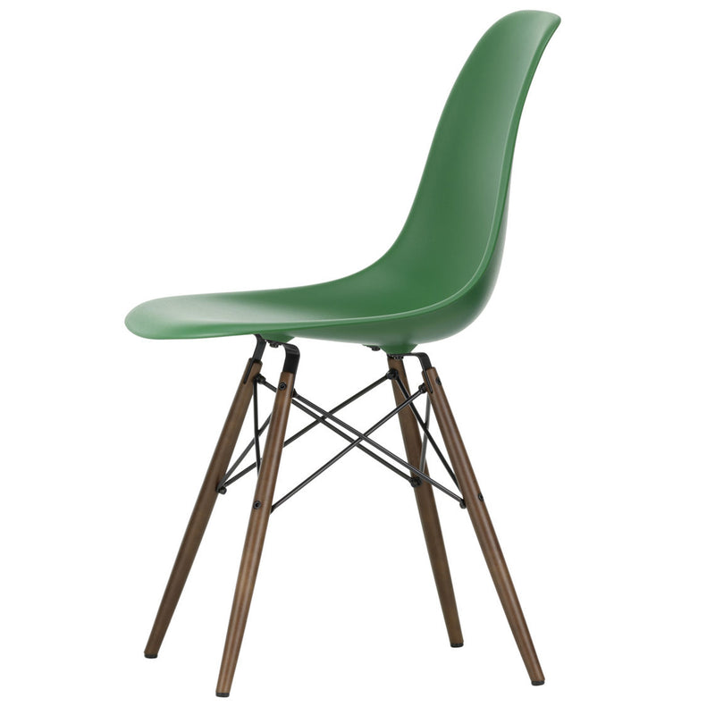 Vitra - Eames Plastic Side Chair DSW RE | smaragd RE / Ahorn dunkel 