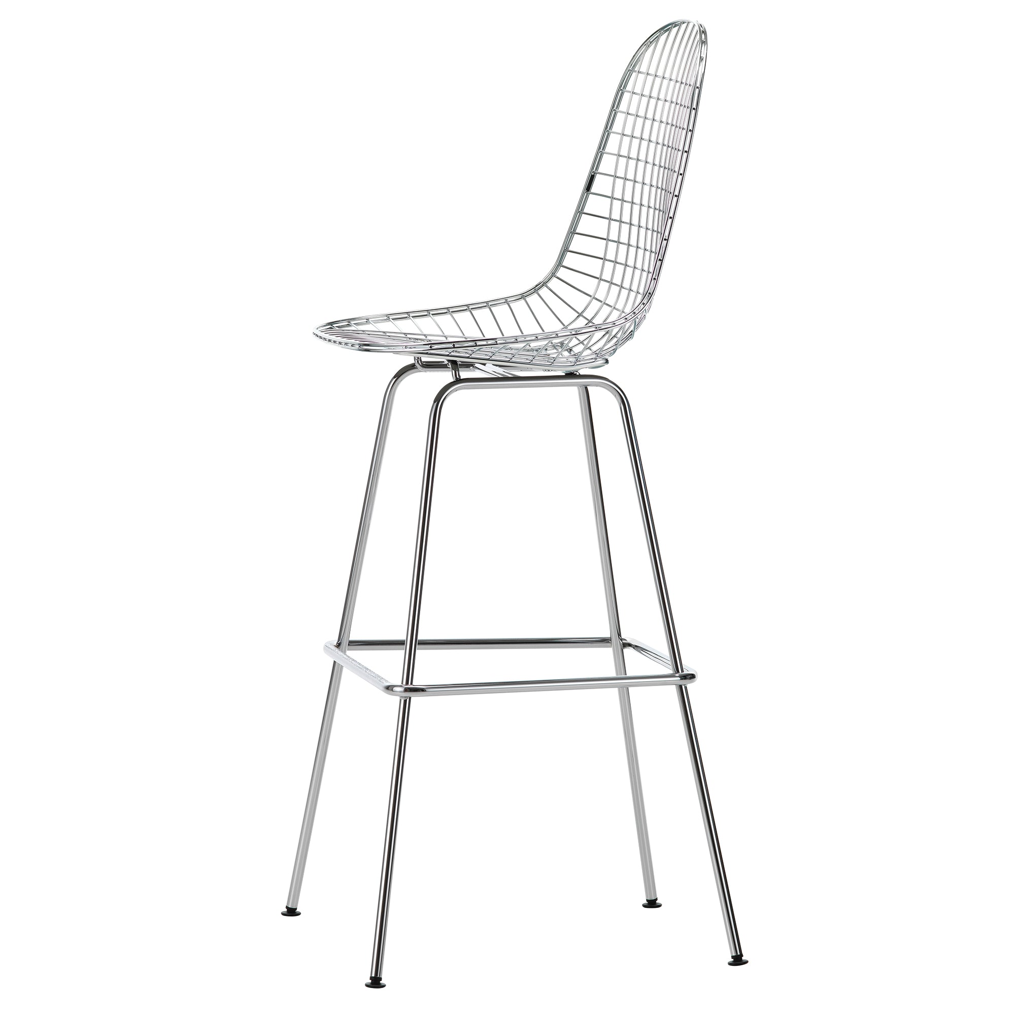 Vitra - Eames Wire Barstuhl | hoch / verchromt  