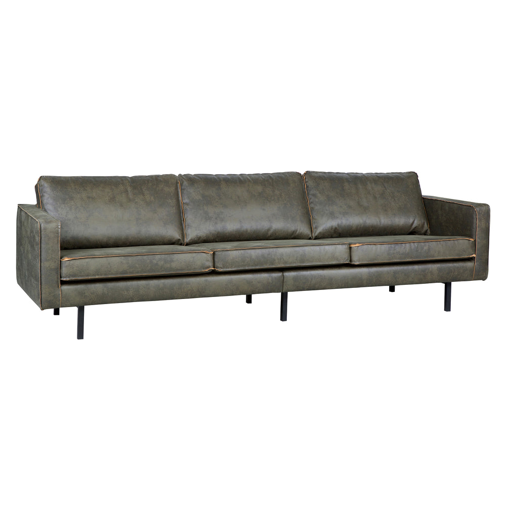 WOOOD Premium - Rodeo Sofa | Ecoleder army / 3-Sitzer