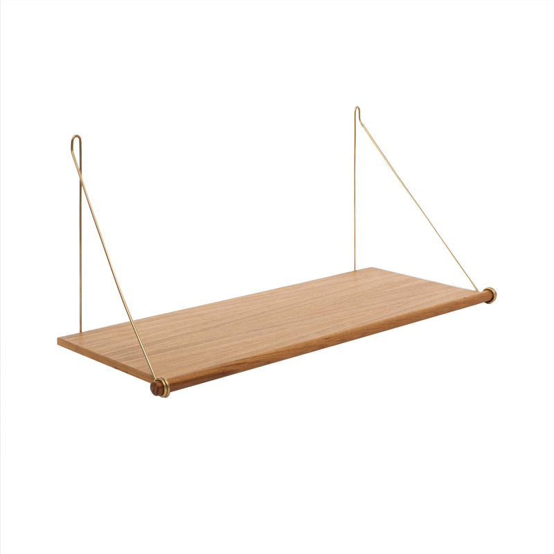 We Do Wood - Loop Shelf | Eiche/Messing