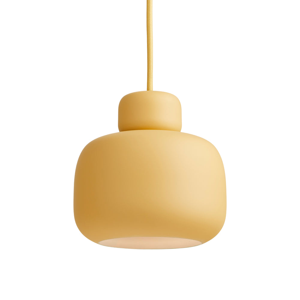 Woud - Stone Pendelleuchte | mustard
