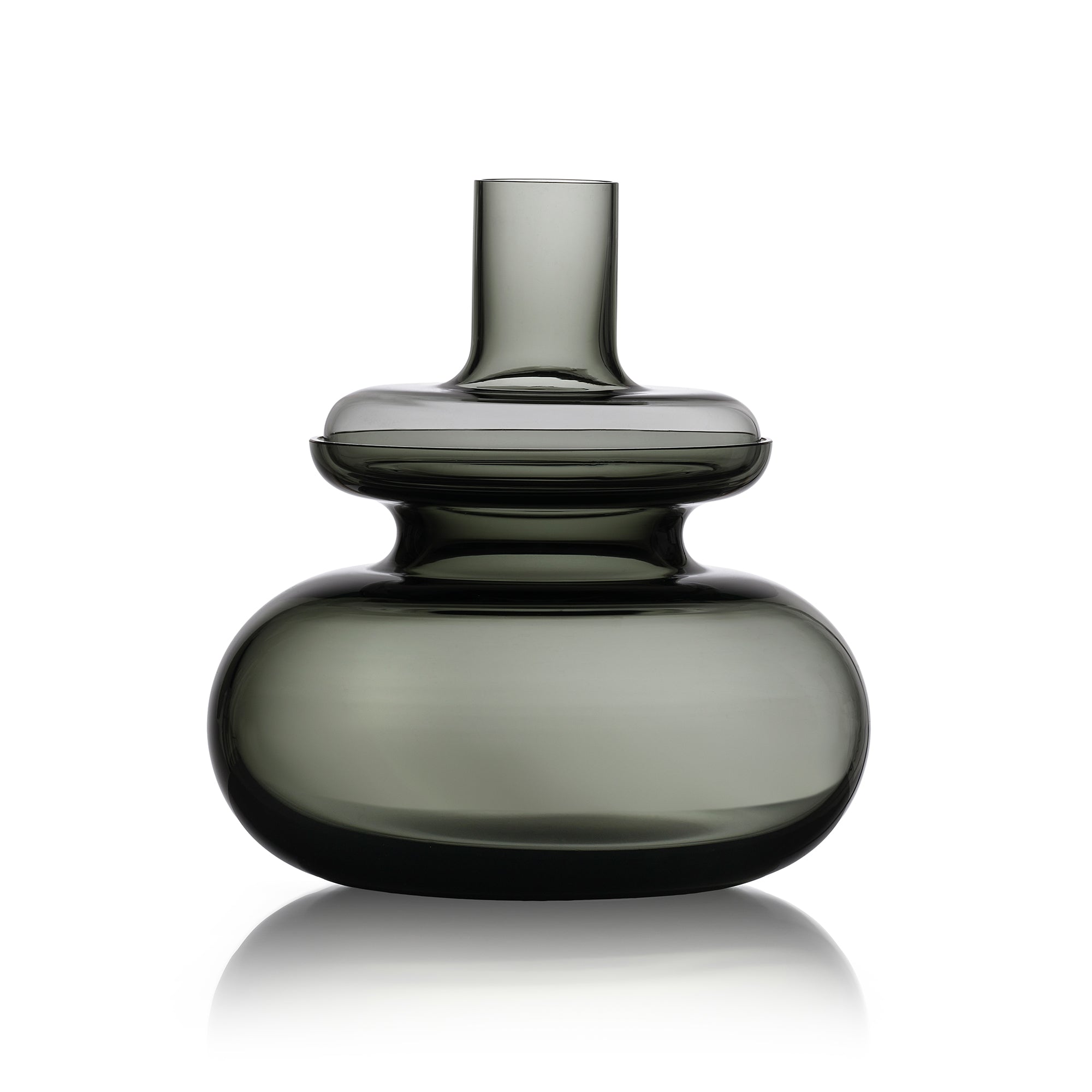 Zone Denmark - Inu Vase | Ø 23 x 25 cm / smokey grey