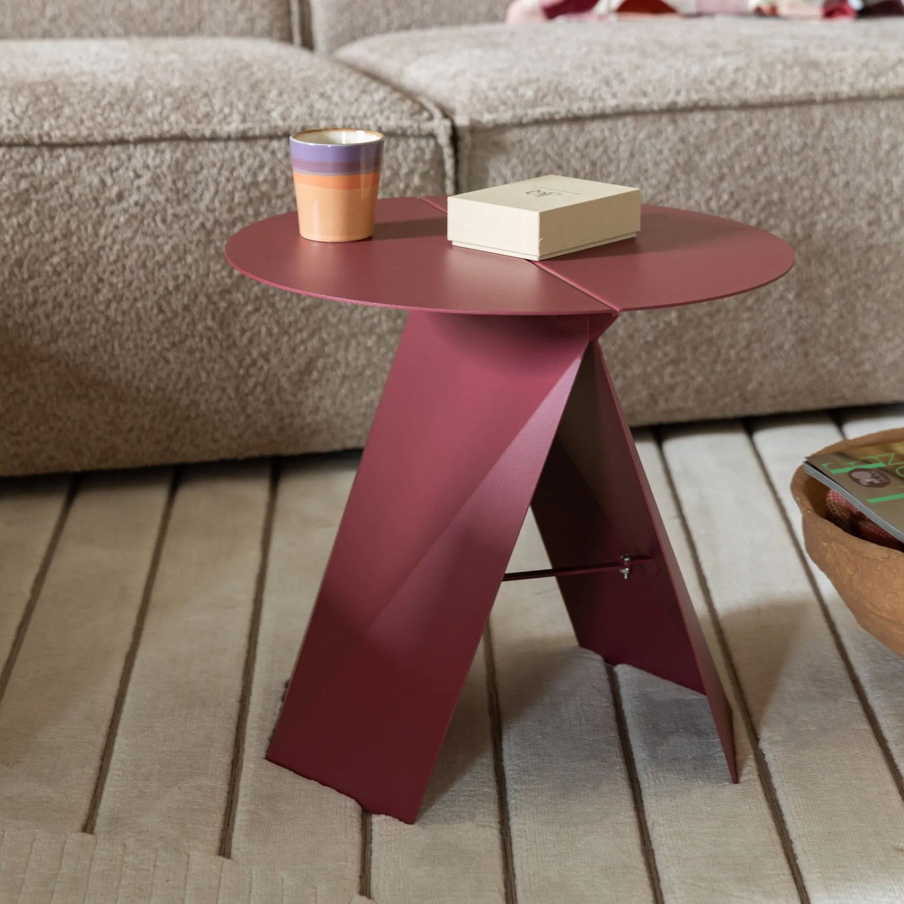 Zuiver - Foldy Besitelltisch | marsala red