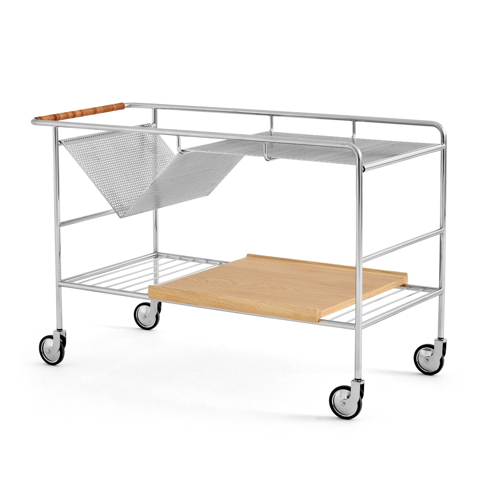 &amp;Tradition - Alima NDS1 Servierwagen | Chrom / Eiche