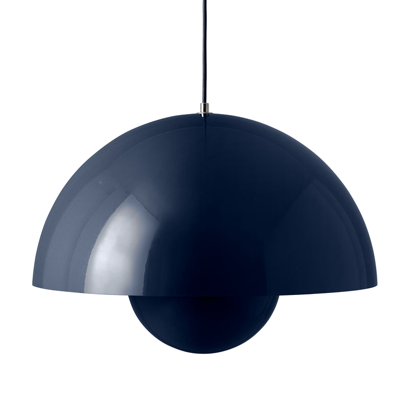 &amp;Tradition - VP2 FlowerPot Pendelleuchte | stahlblau