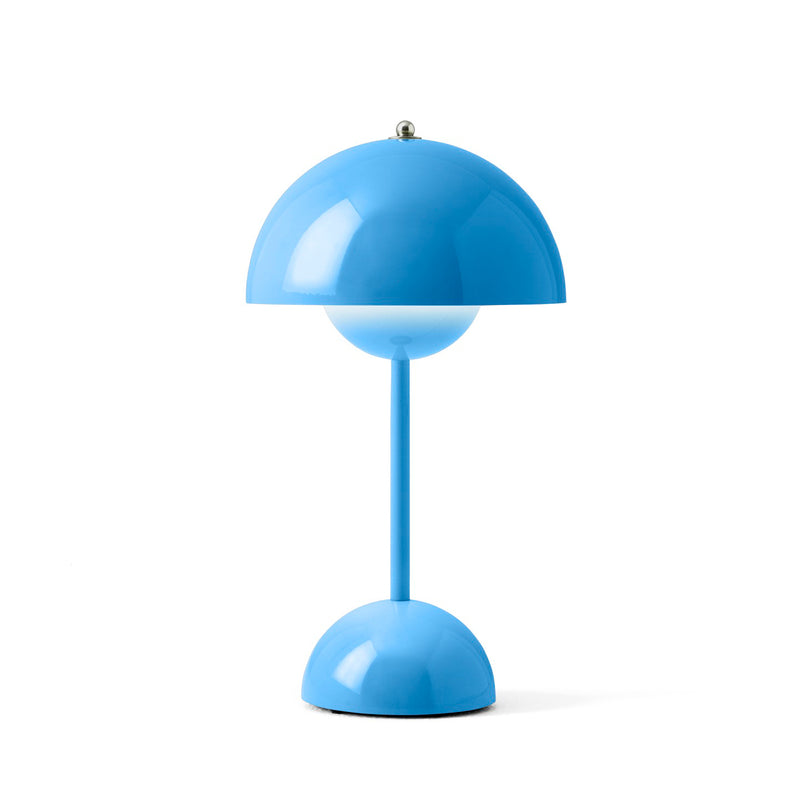 &amp;Tradition - Flowerpot Akku Tischleuchte VP9 | swim blau