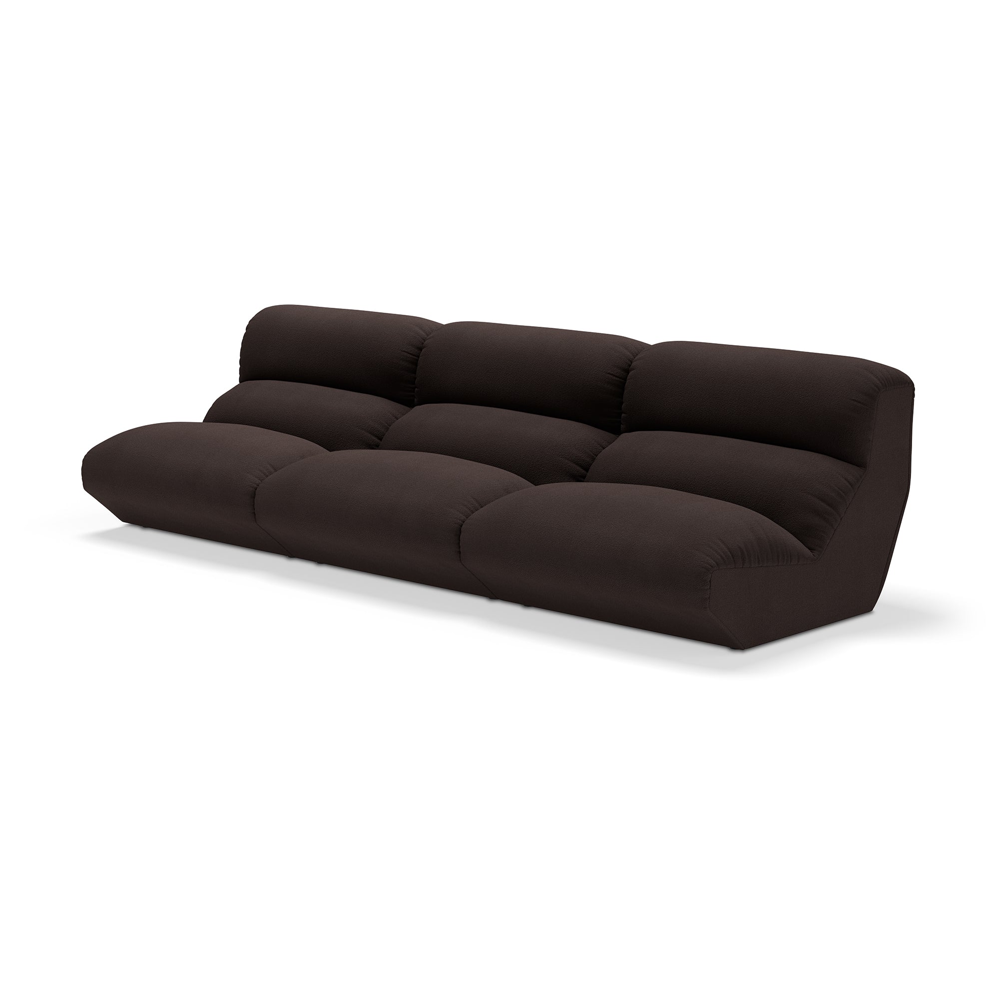 &amp;Tradition - Hi Lo 3-Sitzer Sofa | Kvadrat Vidar 0386 / Braun