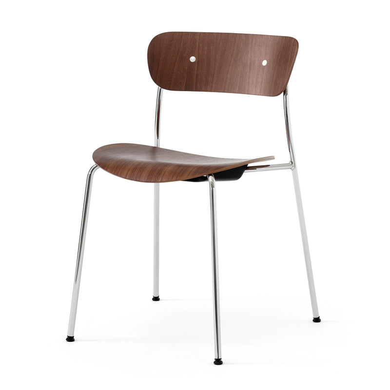&amp;Tradition - Pavilion Stuhl | Chrom/Walnuss