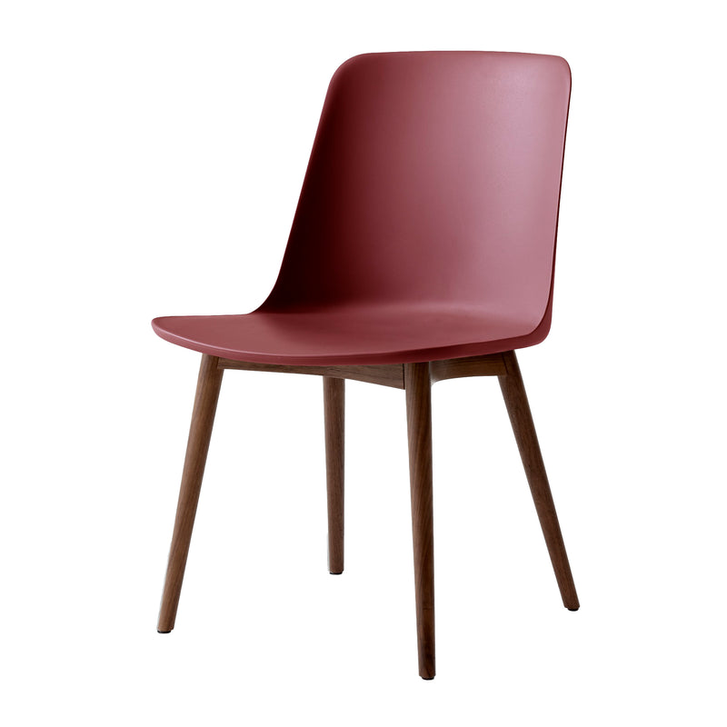 &amp;Tradition - Rely Side Chair HW71 | rotbraun / Walnuss