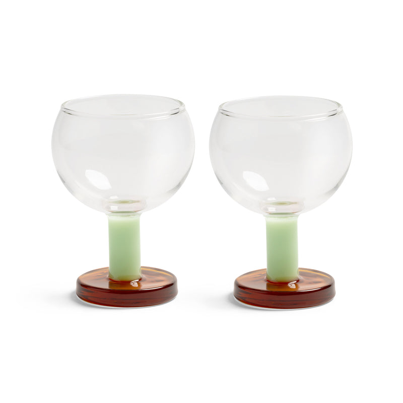 &amp;klevering - Cantine Coupeglas | amber/grün