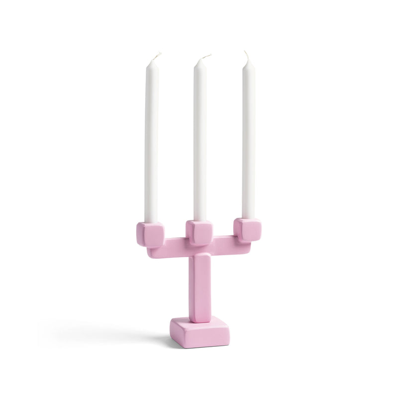 &amp;klevering - Chunk Kerzenhalter | pink