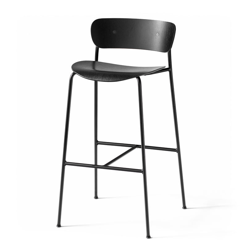 &amp;Tradition - Pavilion Barhocker | Eiche Schwarz / H 95 cm