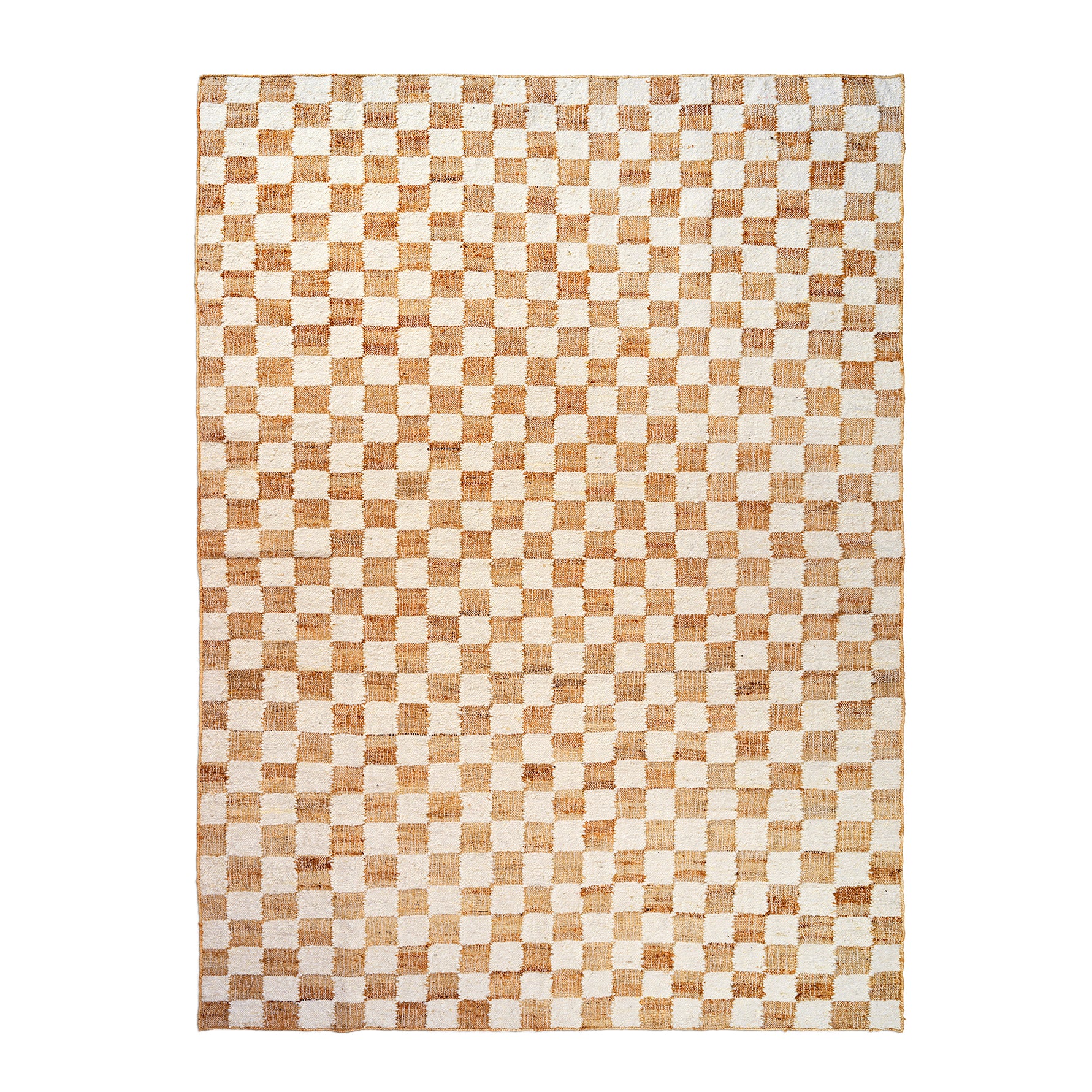 Ferm Living - Check Woll-Jute Teppich | 200 x 300 cm / off-white