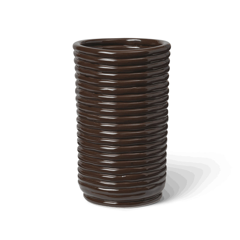 Ferm Living - Corduroy Vase | carob brown