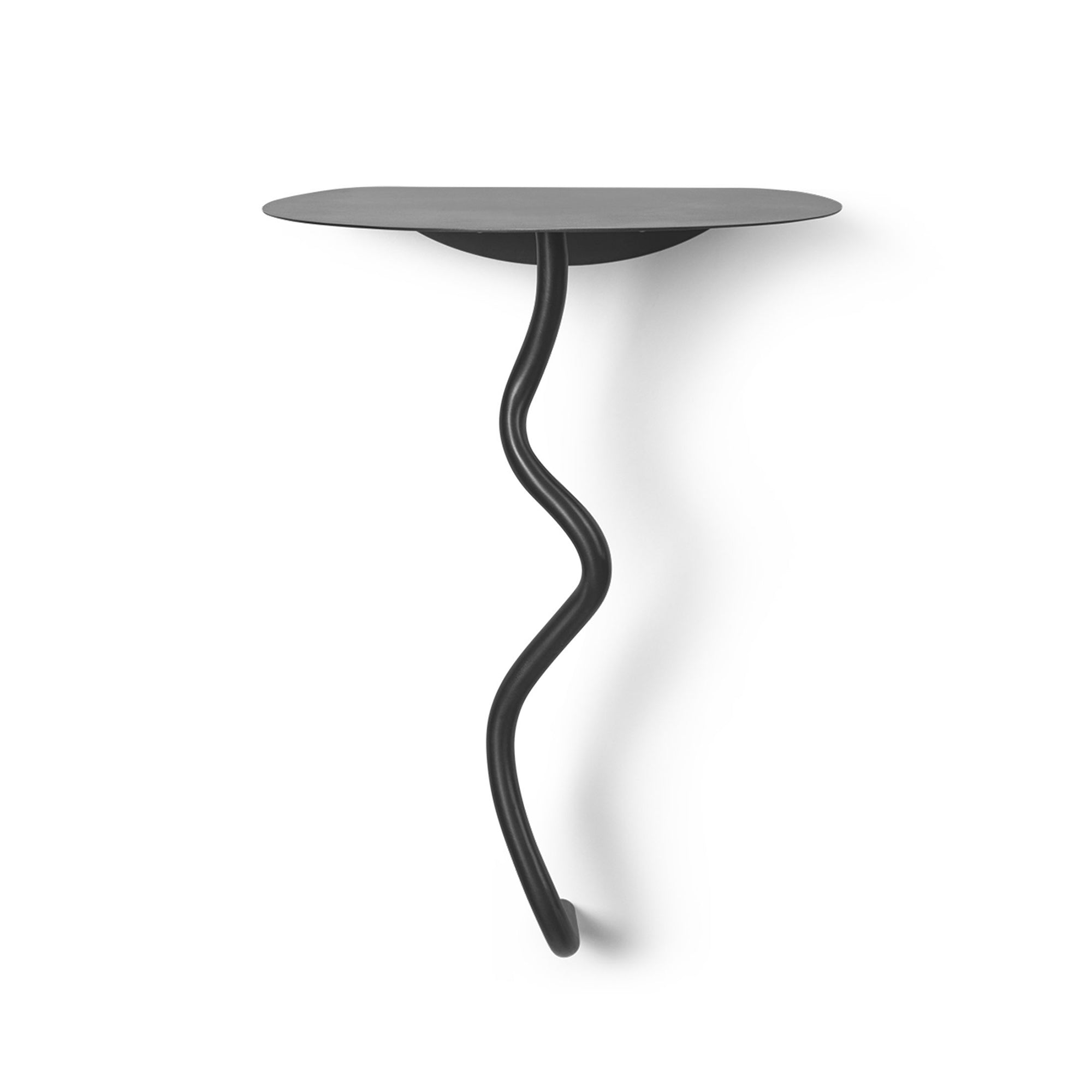 Ferm Living - Curvature Wandtisch | Messing schwarz
