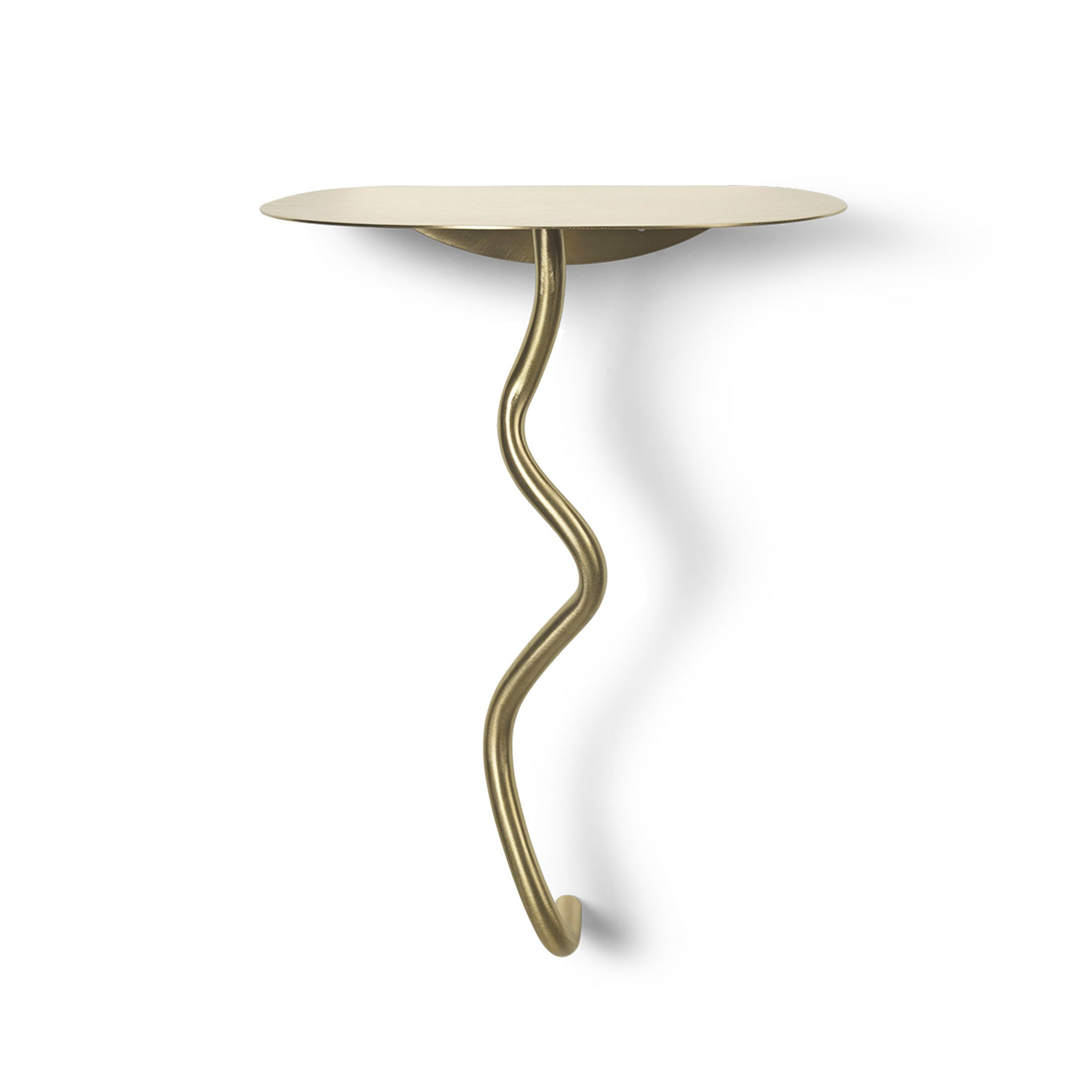 Ferm Living - Curvature Wandtisch | Messing
