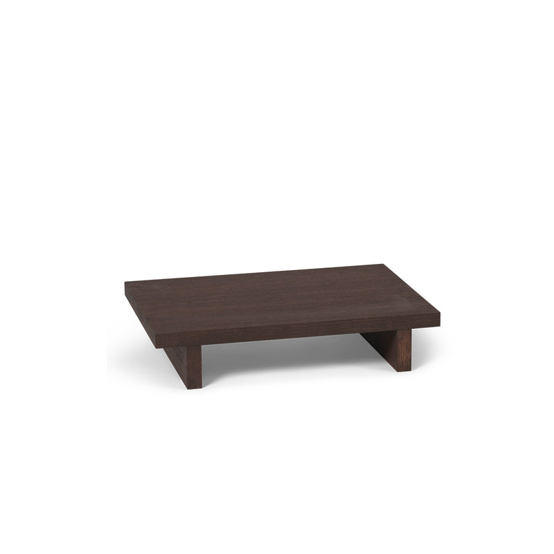 Ferm Living - Kona Low Beistelltisch | Eiche dunkel gebeizt / 49 x 33,5 cm