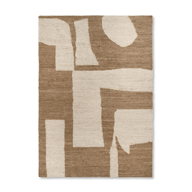 Ferm Living - Piece Teppich | 200 x 300 cm / off-white/toffee