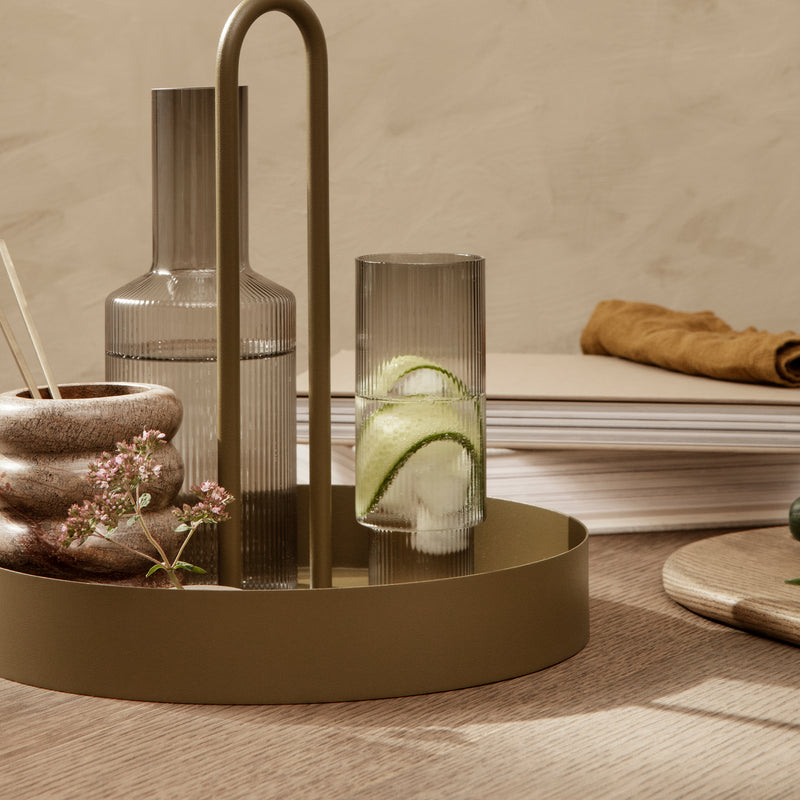 Ferm Living - Ripple Trinkgläser low (4er-Set)