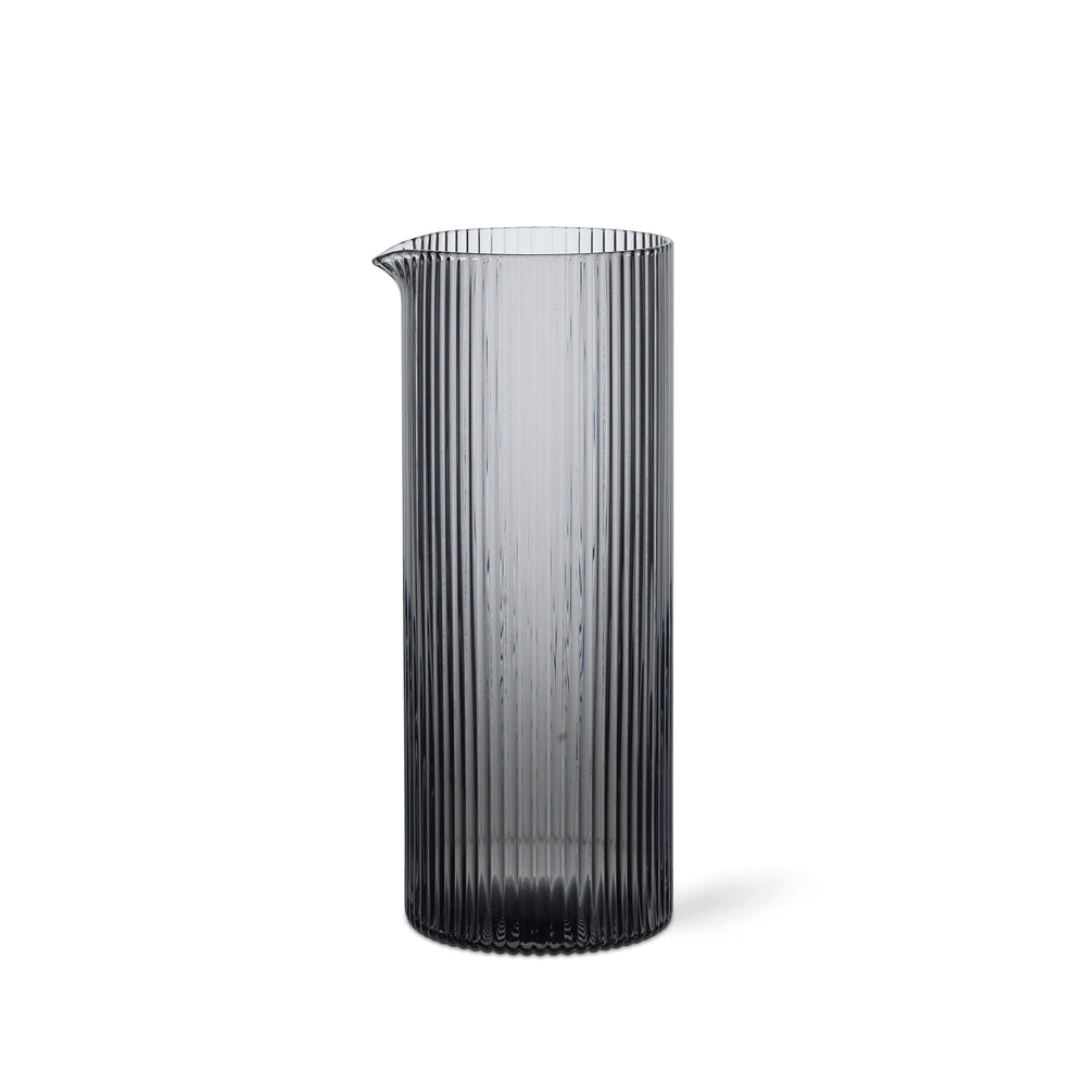 Ferm Living - Ripple Milchkaraffe | smoked grey