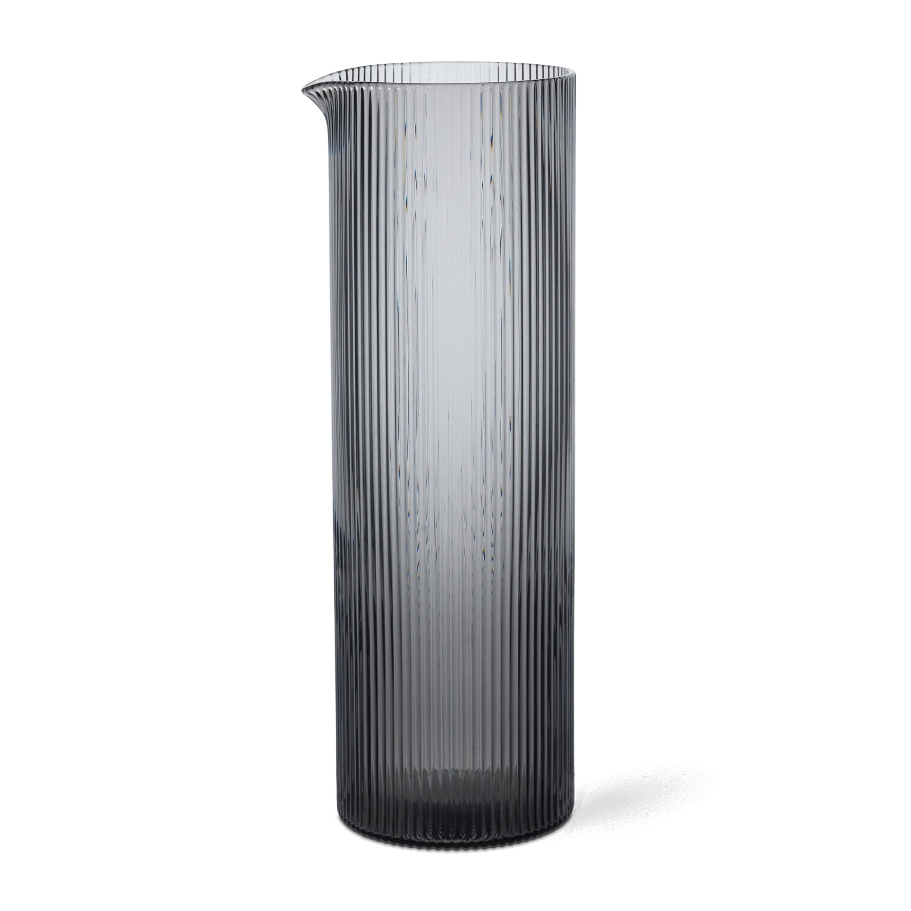Ferm Living - Ripple Wasserkaraffe | smoked grey