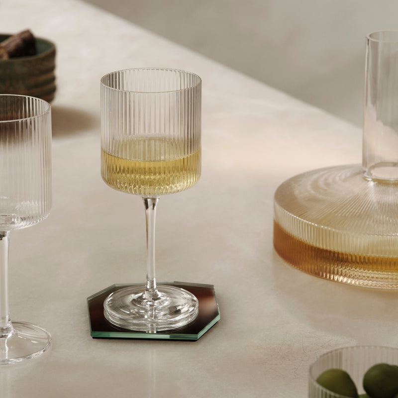 Ferm Living - Ripple Weinglas (2er-Set)