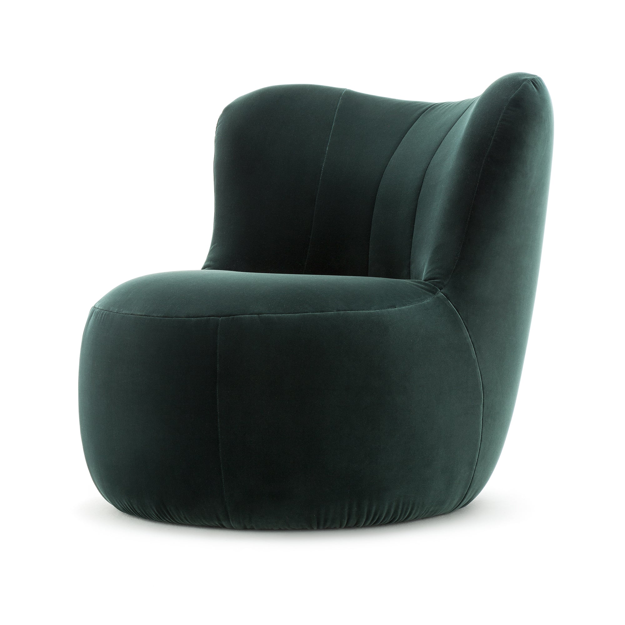 freistil - 173 Sessel | Velour tannengrün