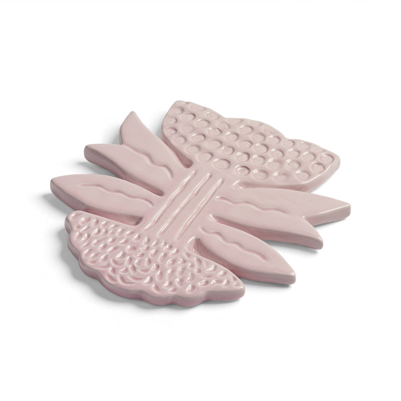 &amp;klevering - Blume Topfuntersetzer | pink