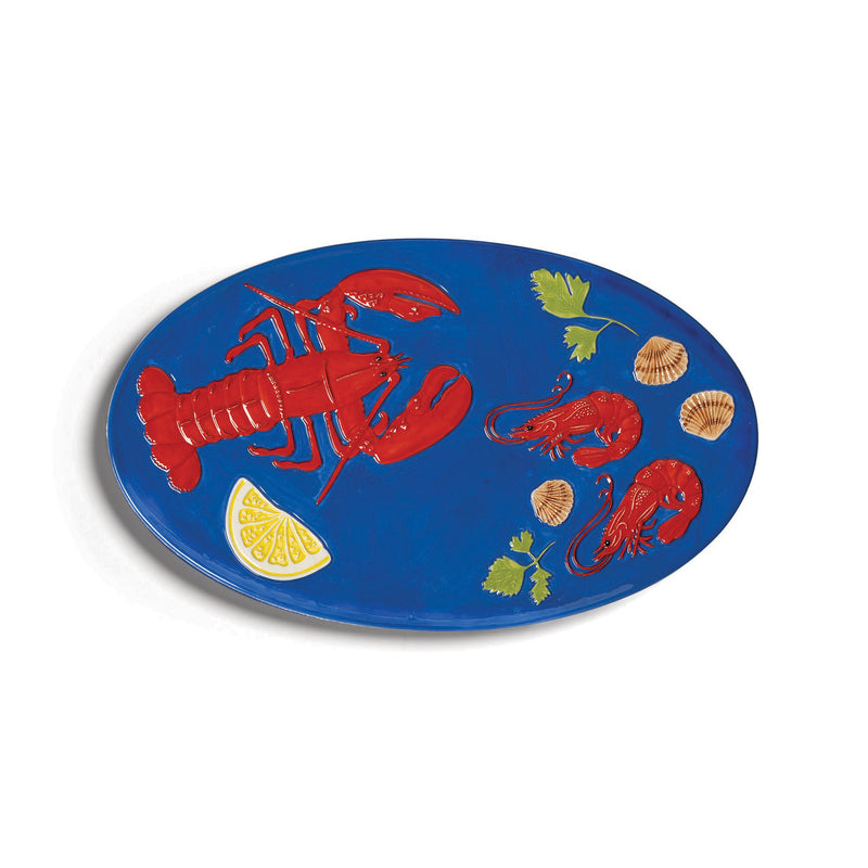 &amp;klevering - De la mer Servierplatte 33 x 20 cm | lobster