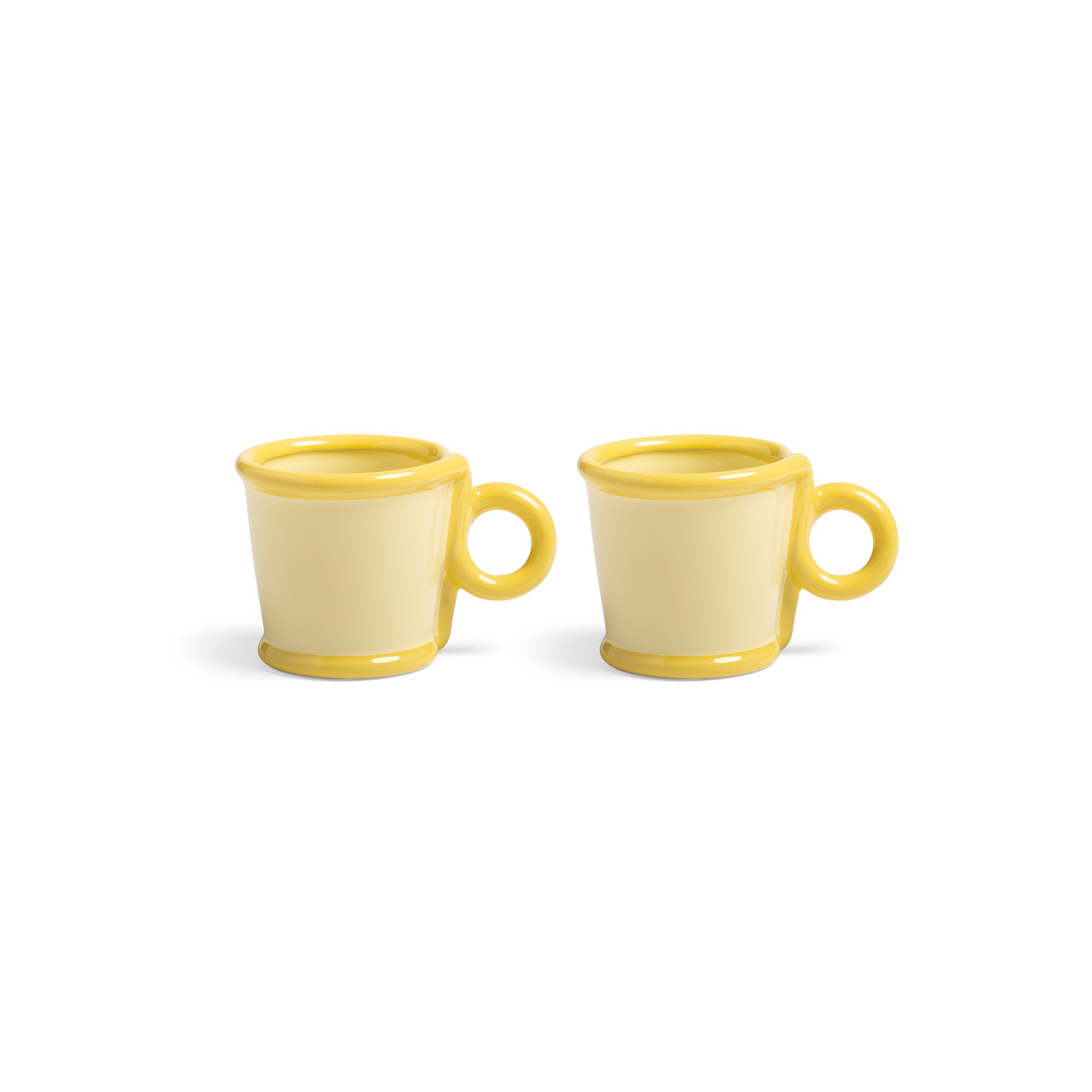 &amp;klevering - Loop Becher mit Henkel 100 ml | grün