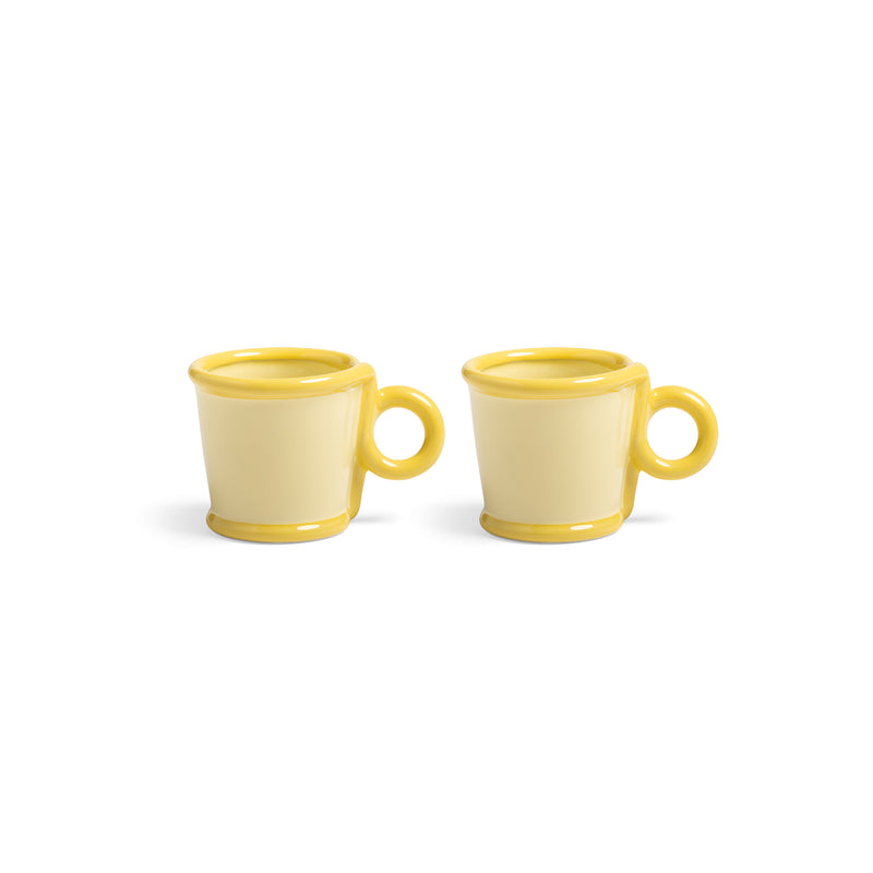&amp;klevering - Loop Becher mit Henkel 100 ml | grün