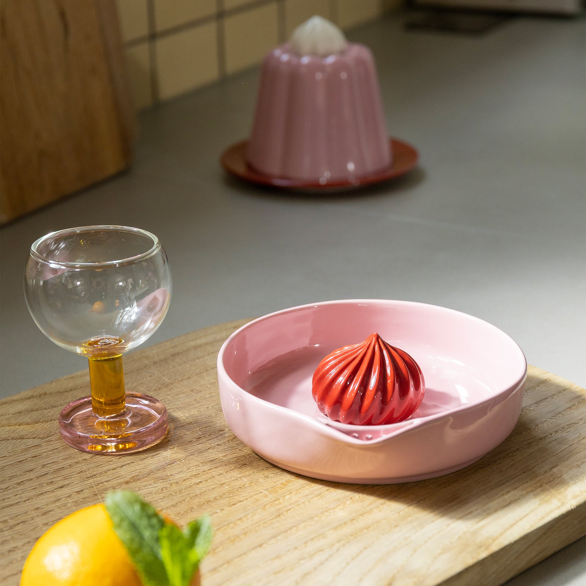 &amp;klevering - Pudding Zitruspresse | pink