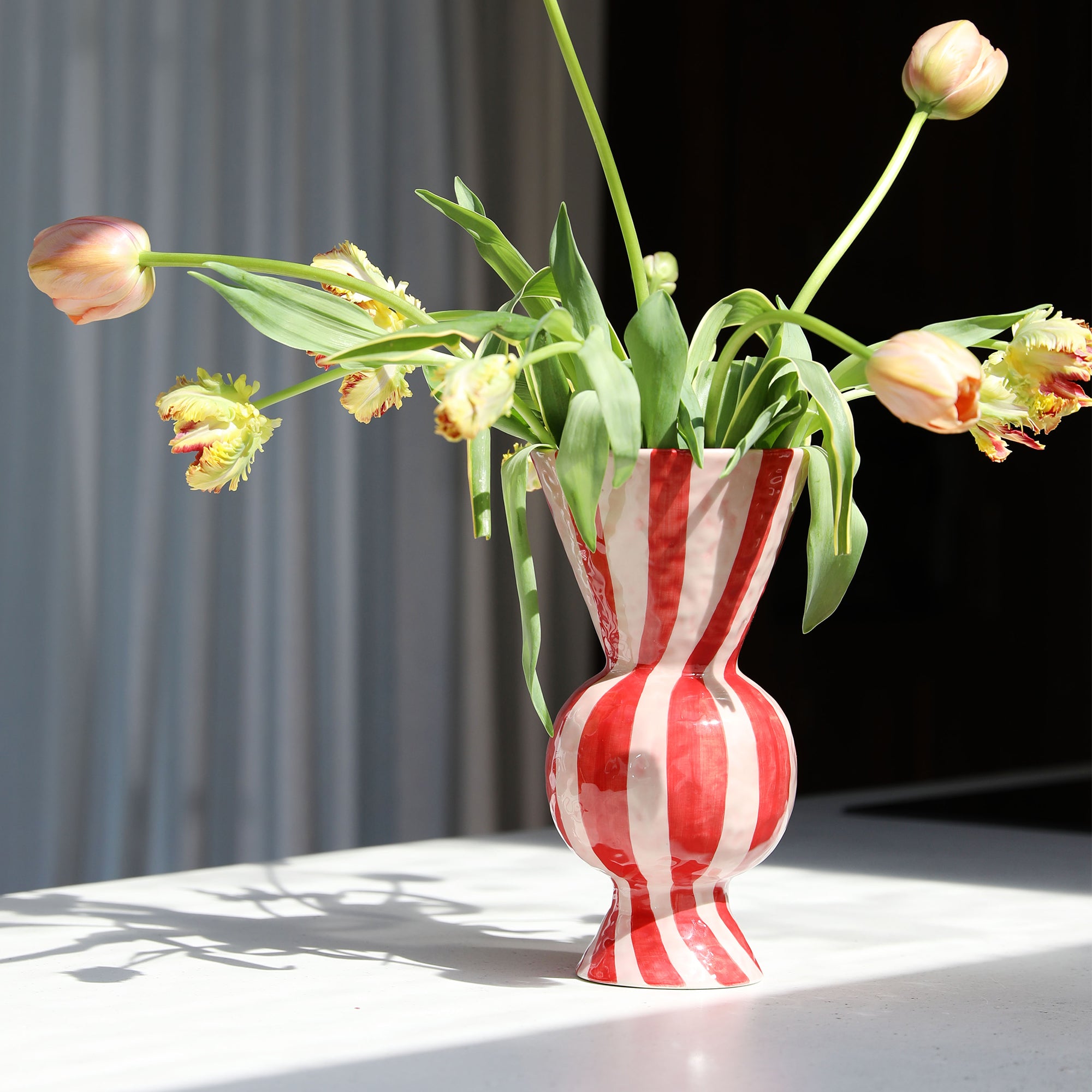 &amp;klevering - Rhombic Vase | rot