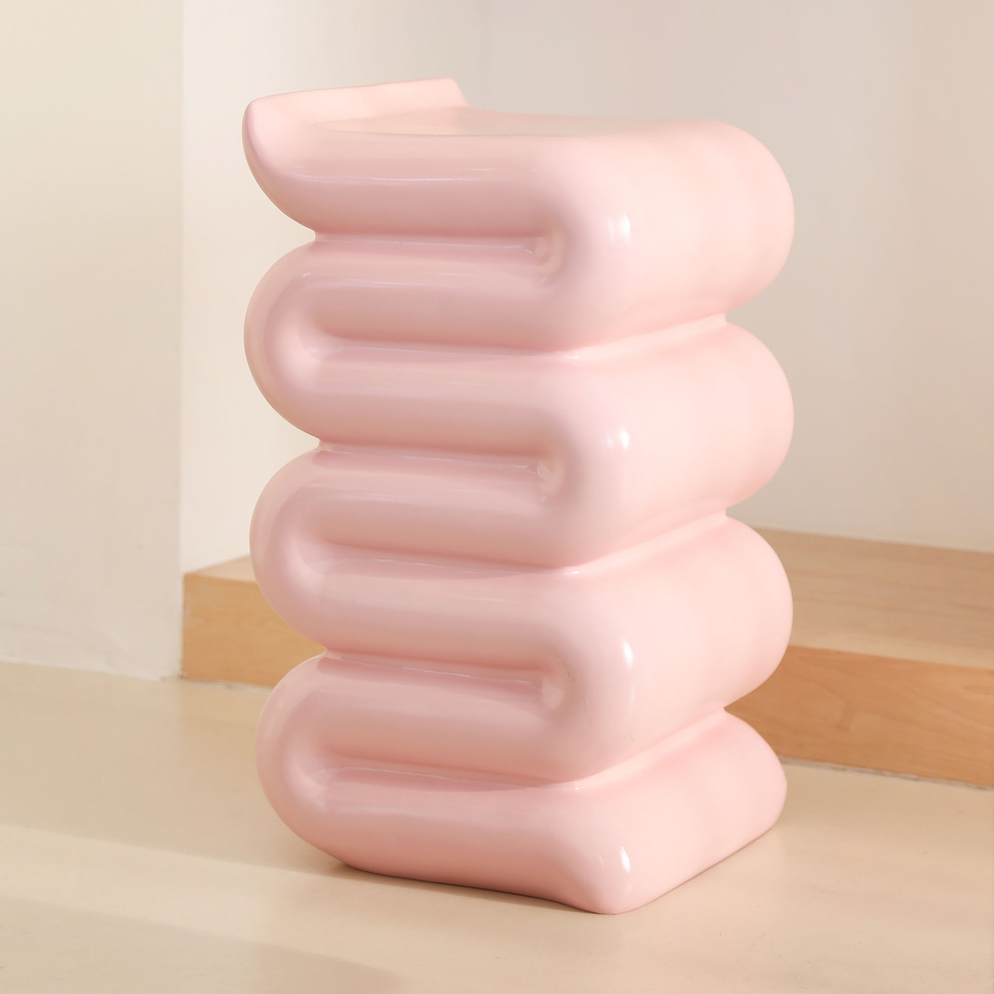 &amp;klevering - Pillar Whip Beistelltisch | H 62 cm / pink