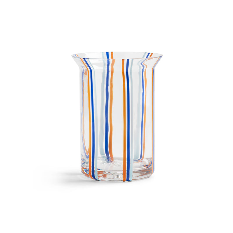 &amp;klevering - Yogu Vase | 5 x Ø 15 cm / stripe blue