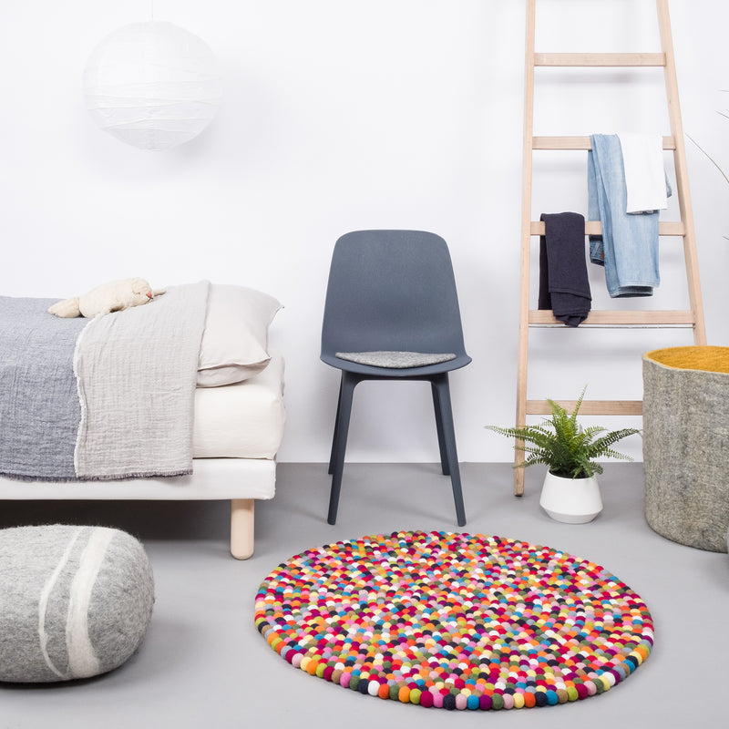 myfelt - Lotte Filzkugelteppich rund
