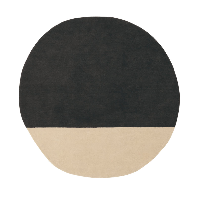 nanimarquina - Pearl Wollteppich | 200 x 197 cm / schwarz