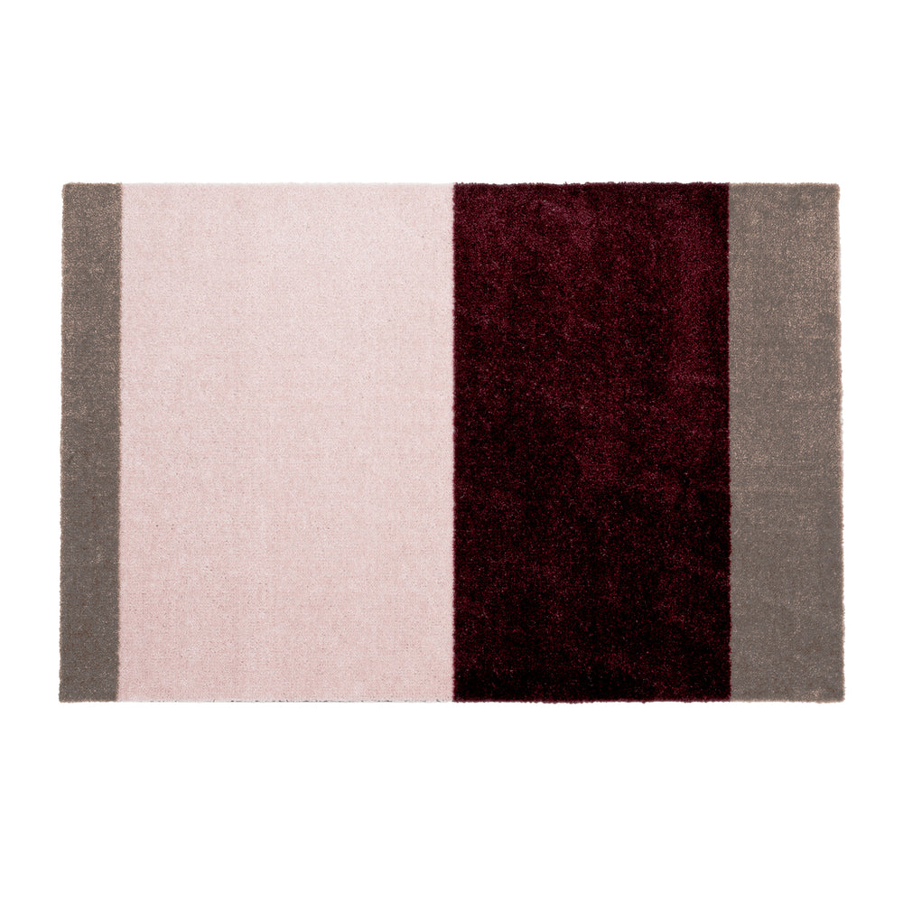 tica copenhagen - Stripes Horizontal Läufer | 60 x 90 cm / bordeaux/rose/sand