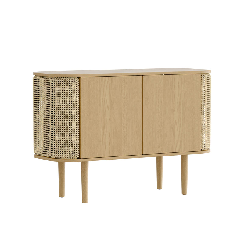 Umage - Treasures Sideboard | 2 Türen / Eiche natur  / Wiener Geflecht